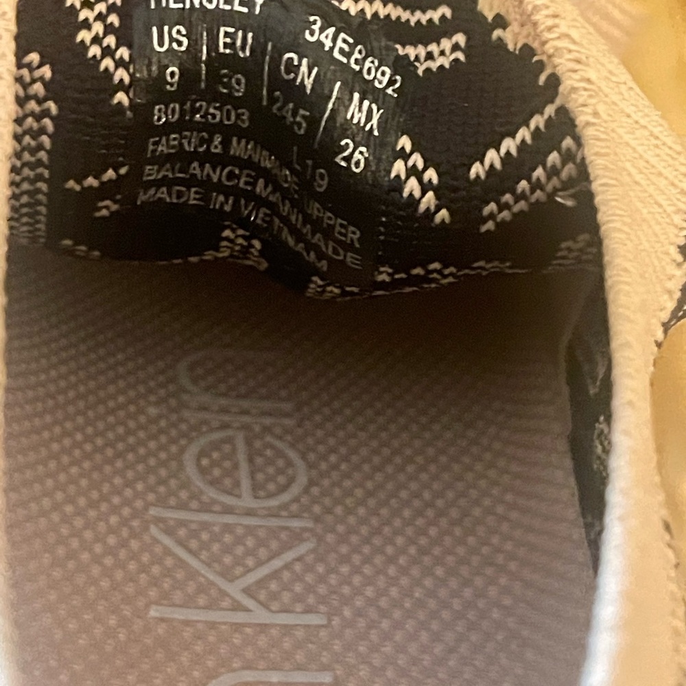Calvin Klein monogram sneakers CK letter beige black - Picture 10 of 11